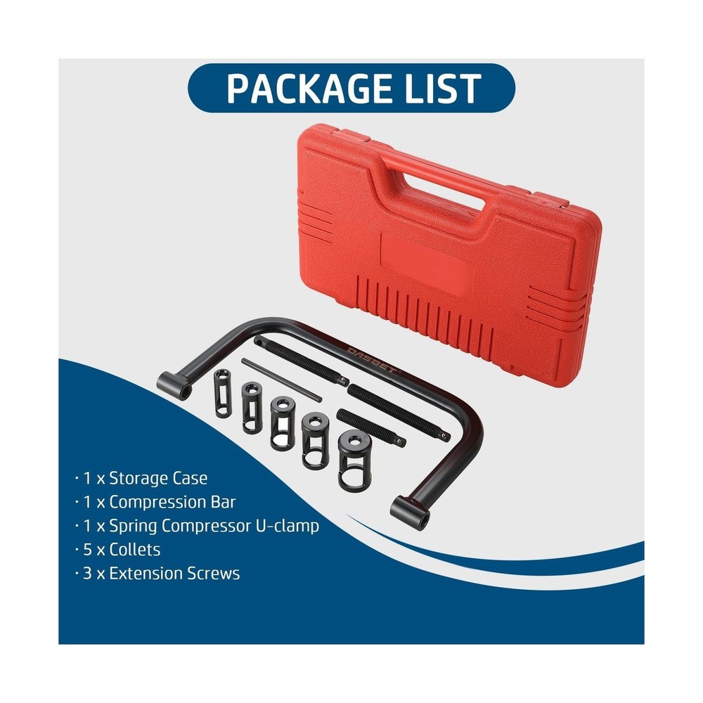 DASBET Valve Spring Compressor C Clamp Service Kit Valve Spring Removal Tool ...