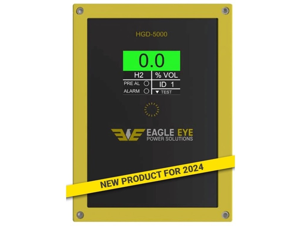 Eagle Eye HGD-5000 - Hydrogen Gas Detector (AC or DC Power, Replaceable Sensor)