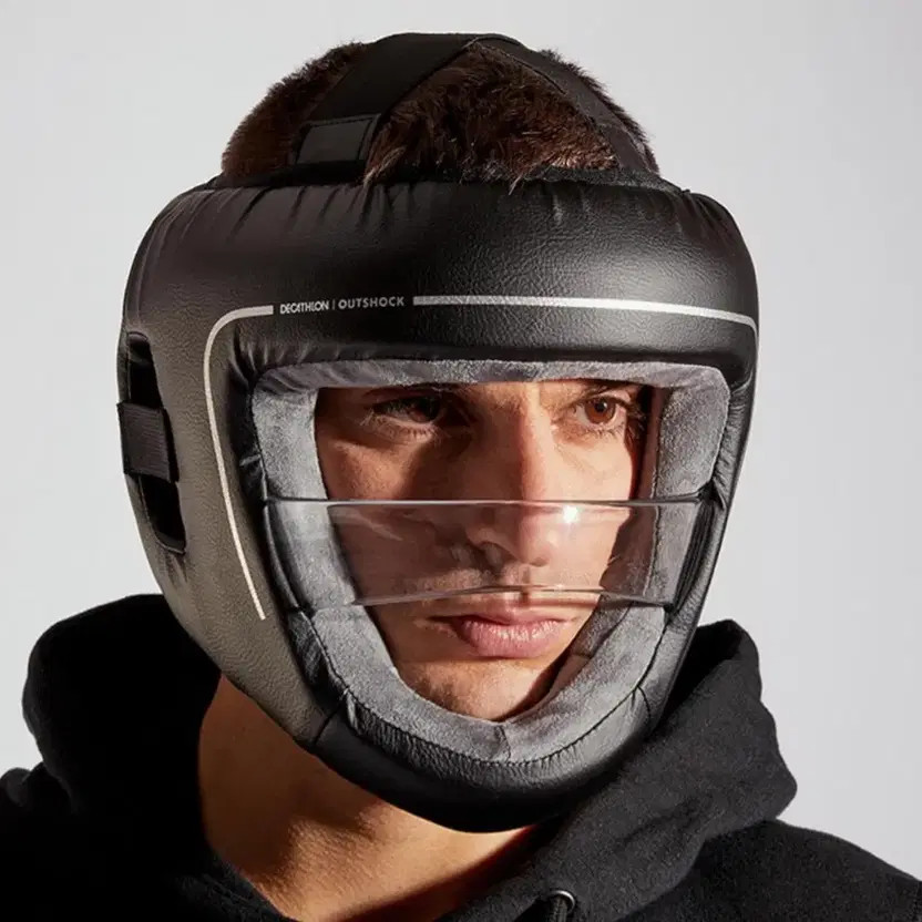 Clear Protective Face Shield Full Face Headgear - Boxing Equipment