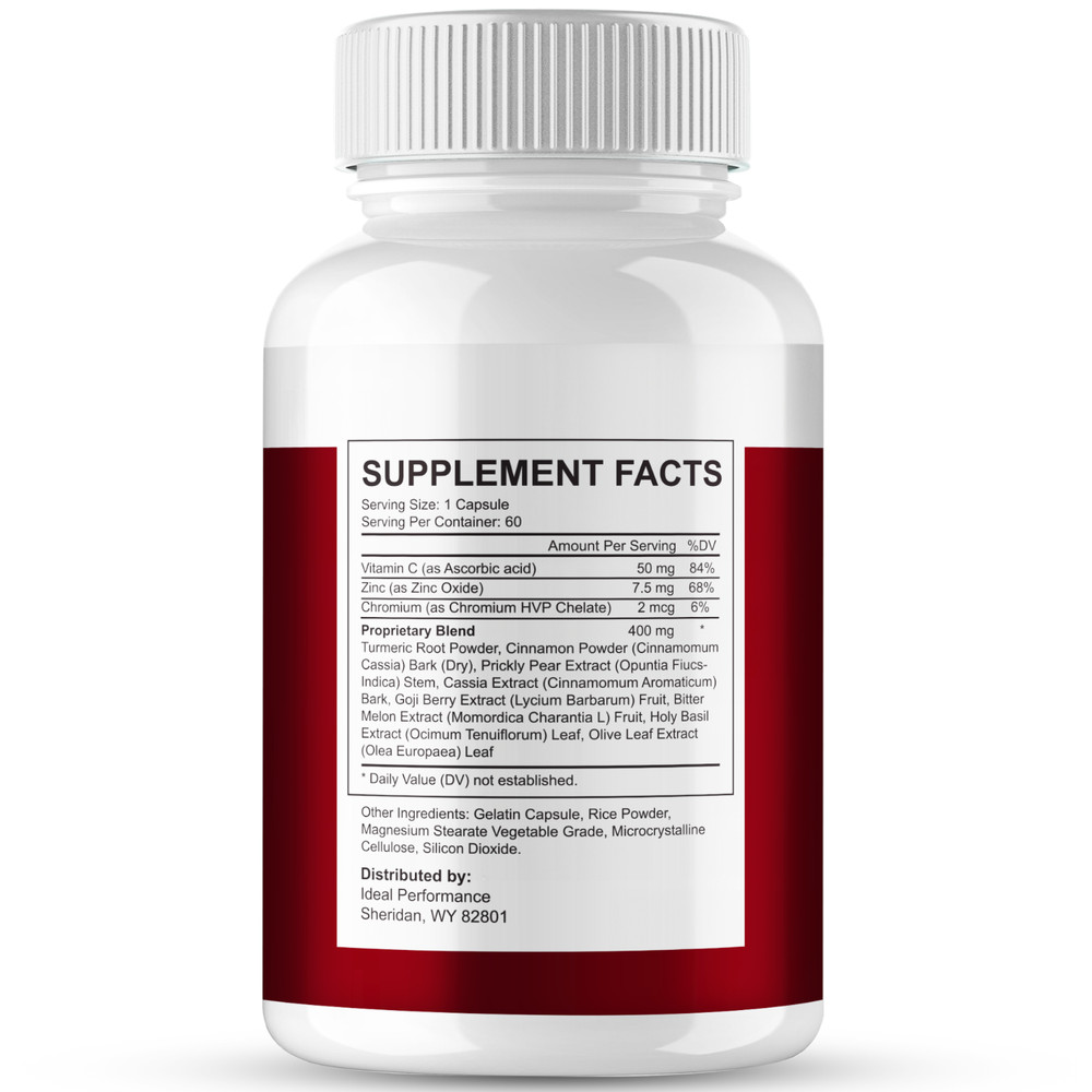 Gluco Thrive Blood Optimizer Capsules, Advanced Daily Multivitamin (1 Pack)