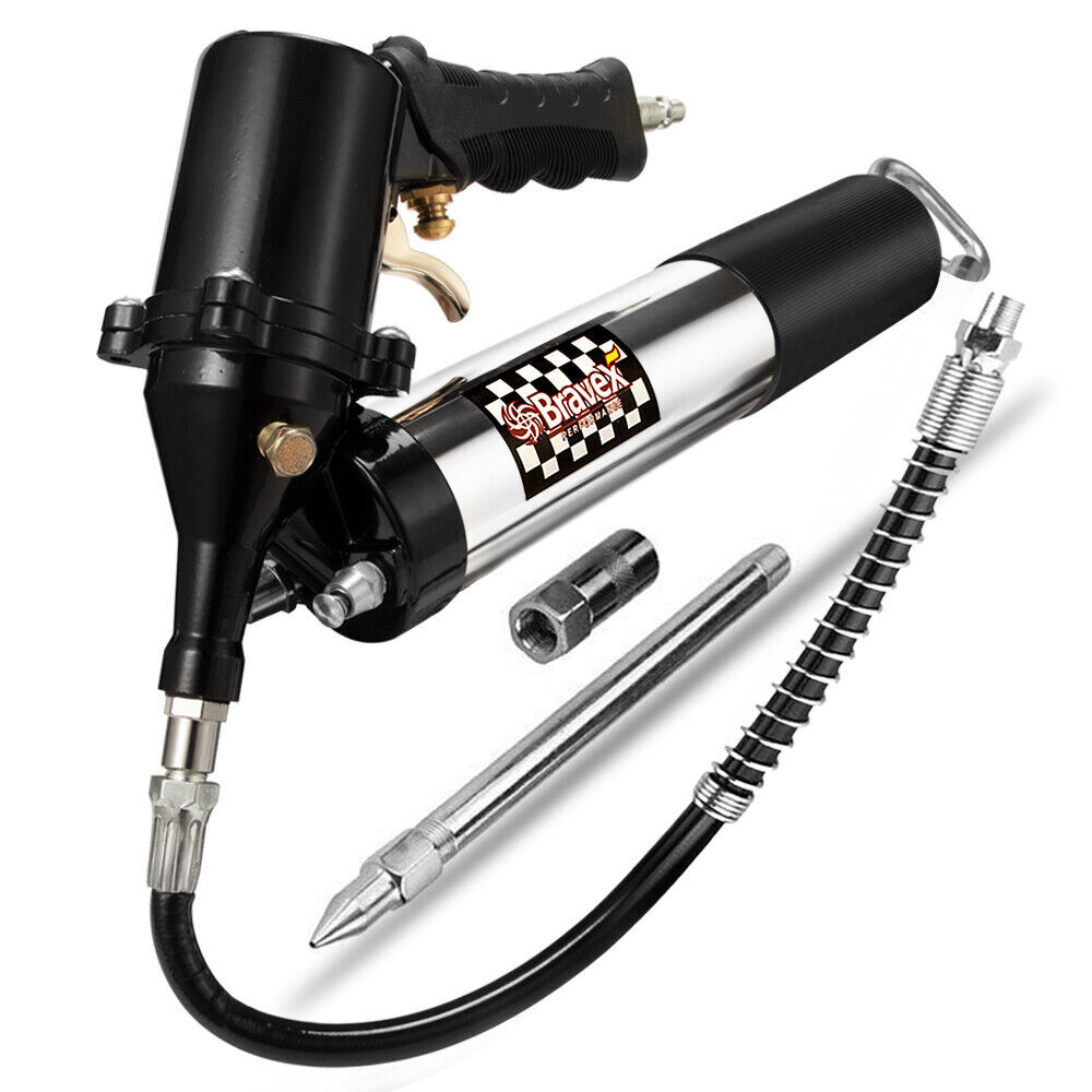 Professional Air Operated Grease Gun 14oz Automatic Continuous Cycle Pneumatic