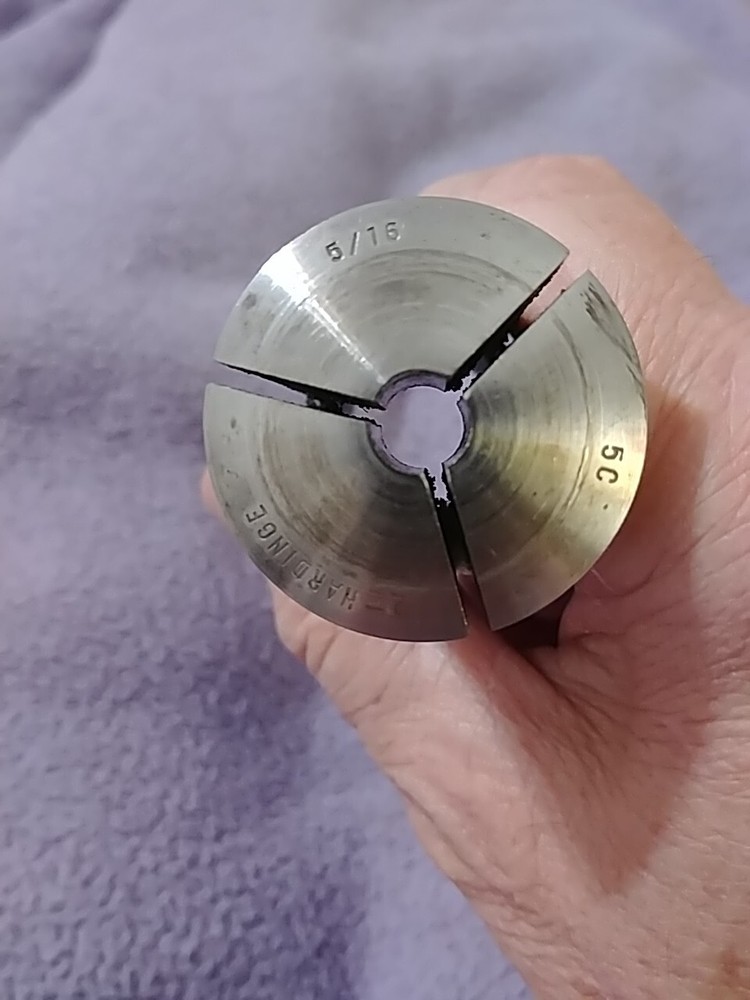 5/16" Hardinge 5C Round Collet External Threads Only