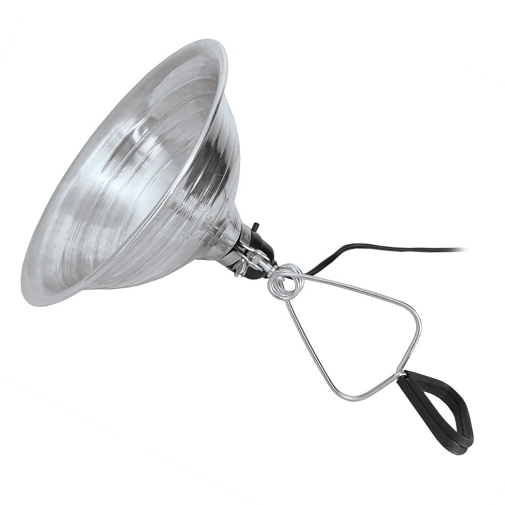 Aluminum Clamp Light 150 Watt Max E26 Socket Work Light with Guard for Workshop