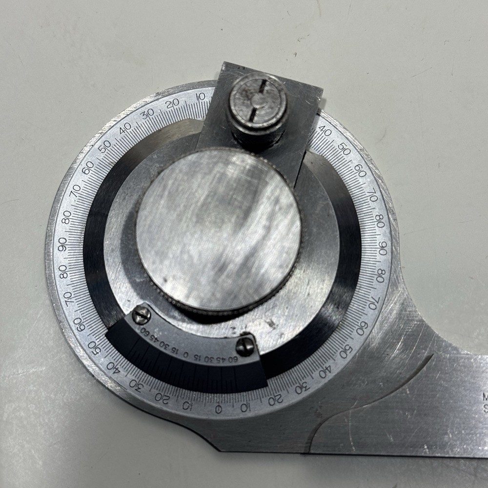 MOORE & WRIGHT SHEFFIELD 994 Vernier Bevel Precision Protractor H63/48 custom