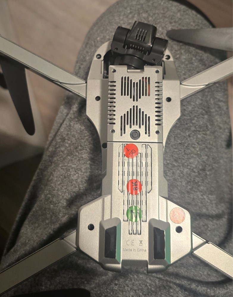 10” Foldable Quadcopter Drone + Remote + 2 Batteries | Untested As-Is | Powers O