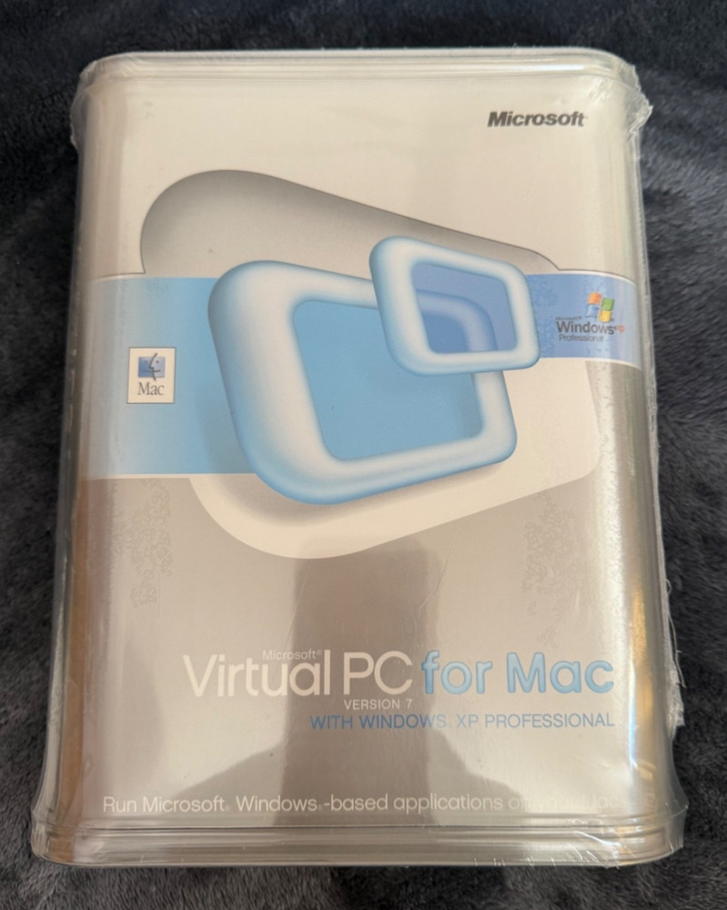 NEW Microsoft Virtual PC version 7 for Mac w/Windows XP Professional 2004