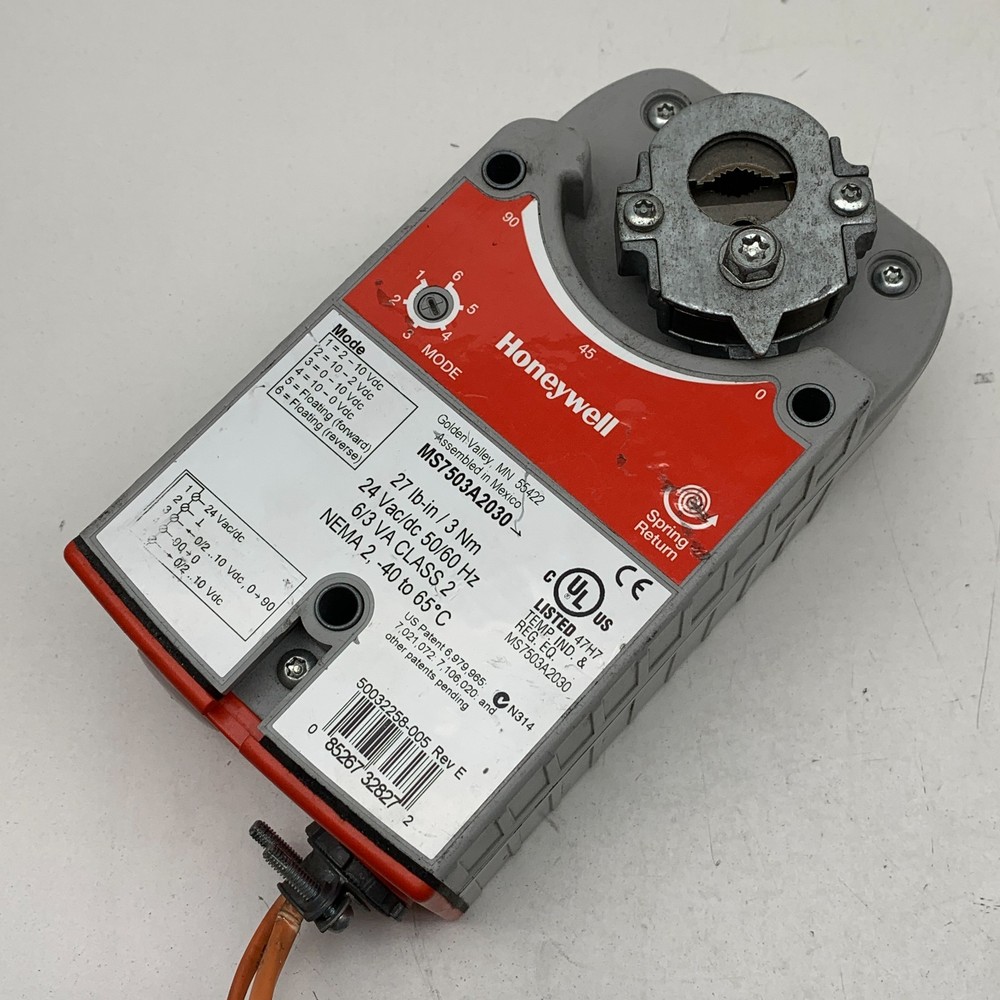 Honeywell MS7503A2030 Direct Coupled Spring Return Actuator Floating/Modulating