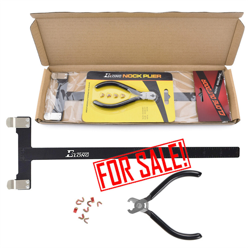 Bow String Nocking Buckle Plier BowString Nock +Bow T Square Measure Tool