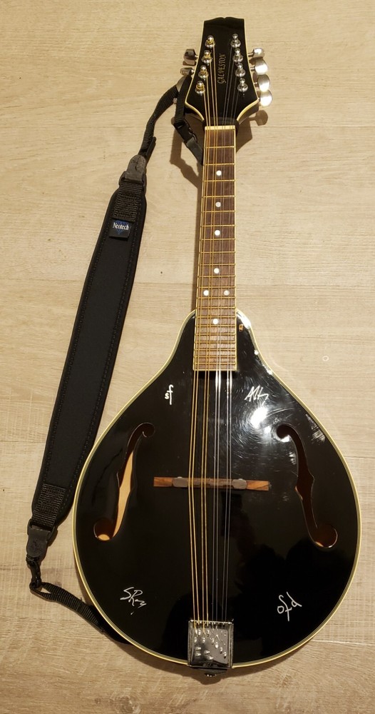 Galveston Autographed A-Style Mandolin Black