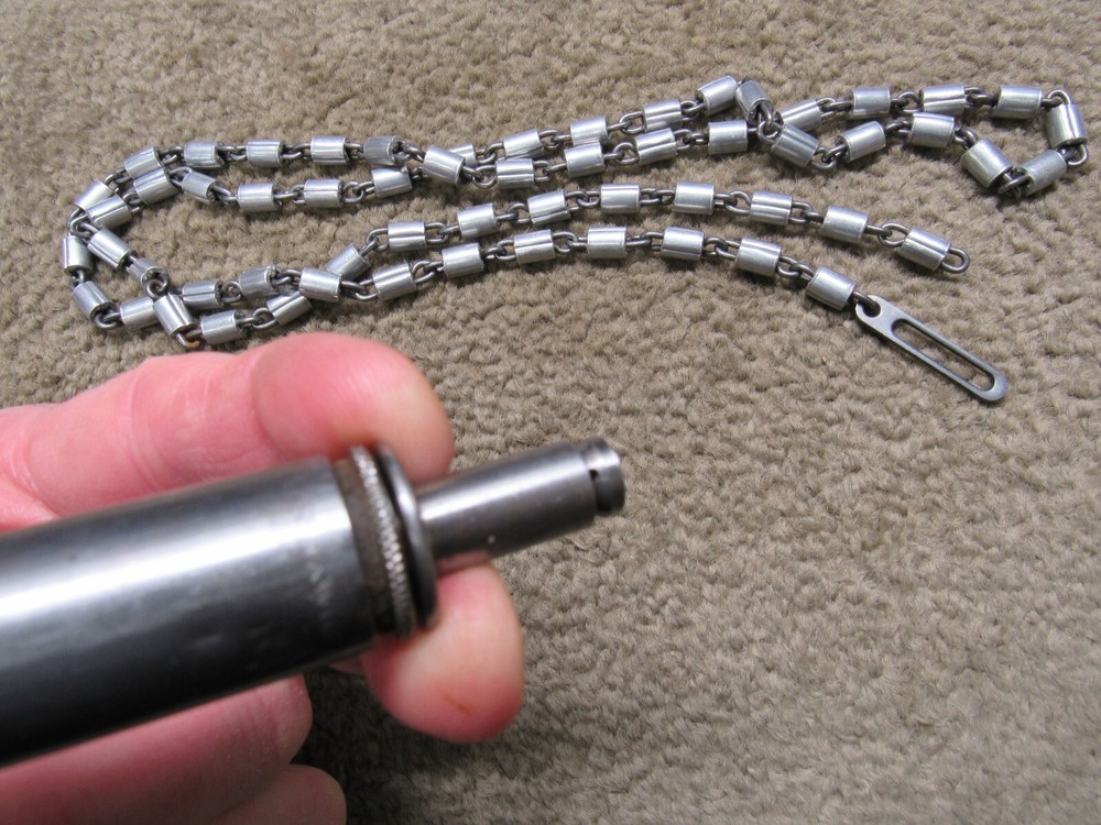 WW2 German K98 Metal Oiler & Pull thru Chain 8mm Mauser