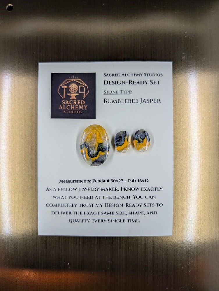 Oval Shape - Bumblebee Jasper - Design-Ready Set