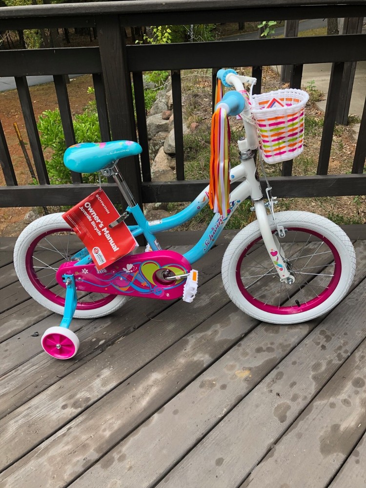 Schwinn Iris 16 inch bicycle with training wheels