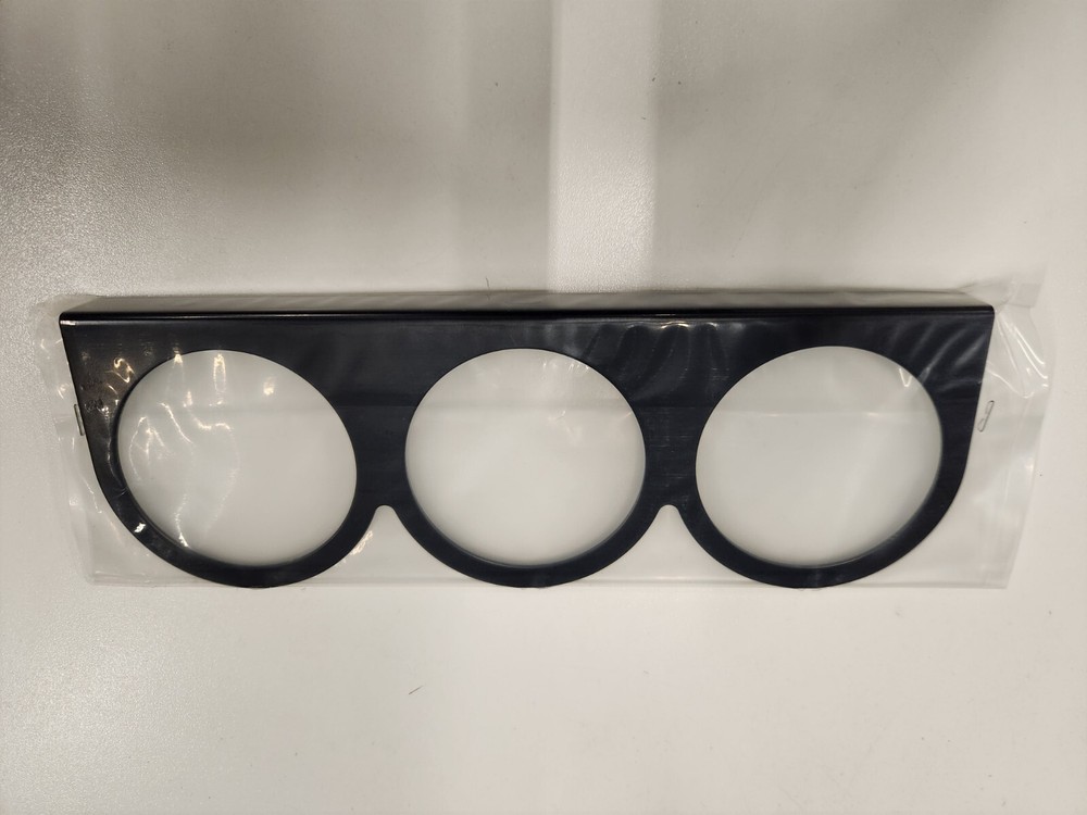 3 Gauge Panel, 2 5/8" Black