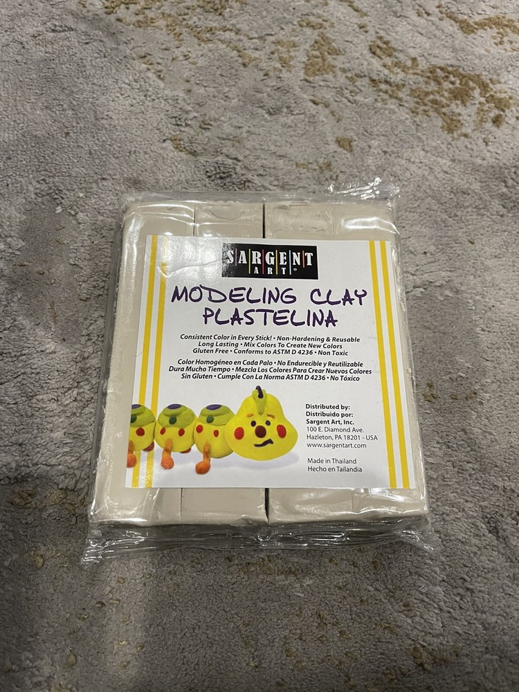 1 Pound Solid Color Modeling Clay Color Cream