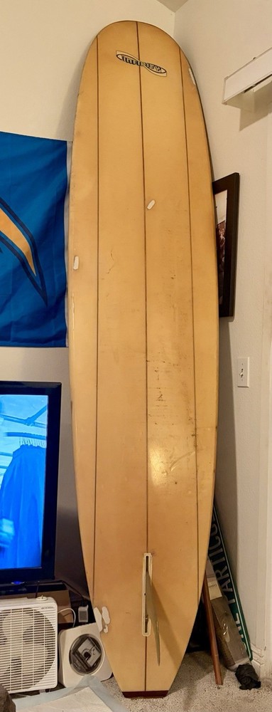 Infinity 9.6’ Longboard Surfboard Beige Single Fin Classic Design