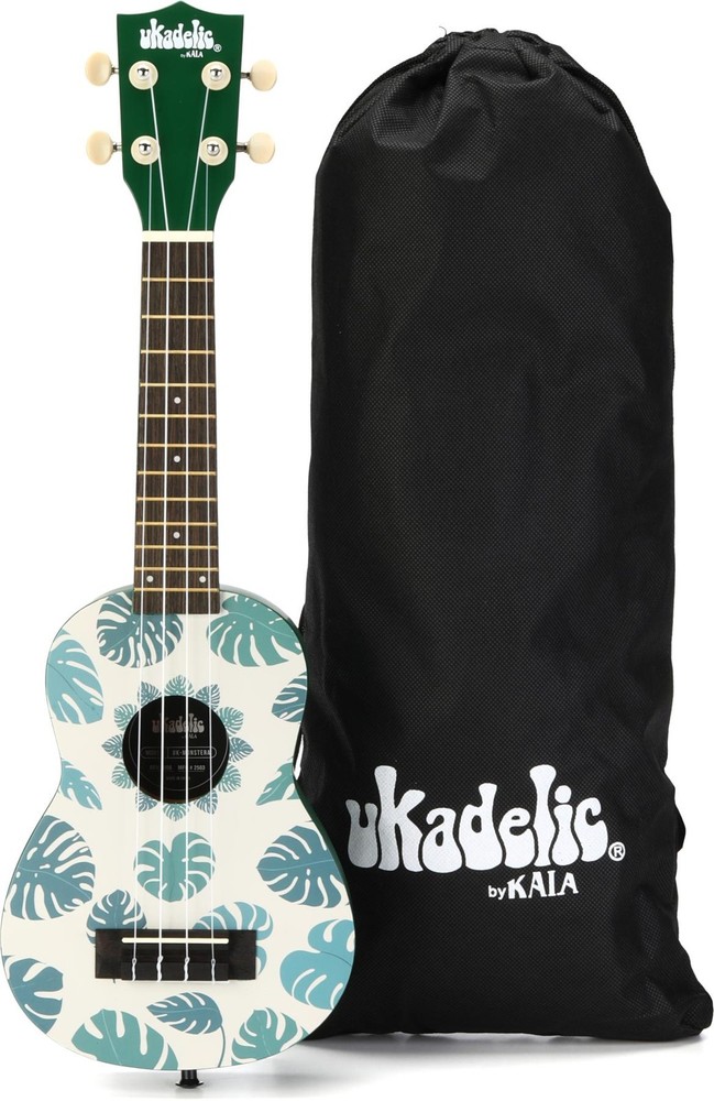 Kala Ukadelic Soprano Ukulele - Monstera