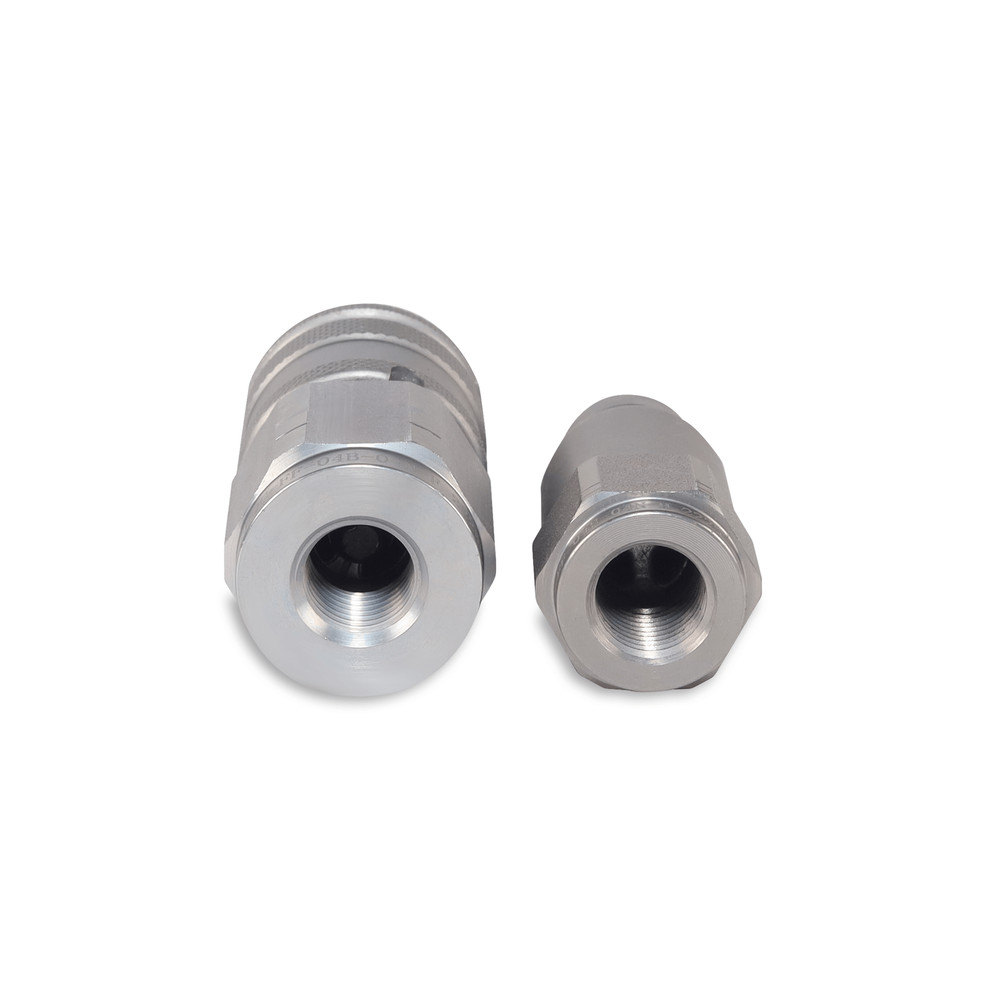 1/4″ Flat Face Hydraulic Quick Couplers Set - 1/4″ NPT Thread