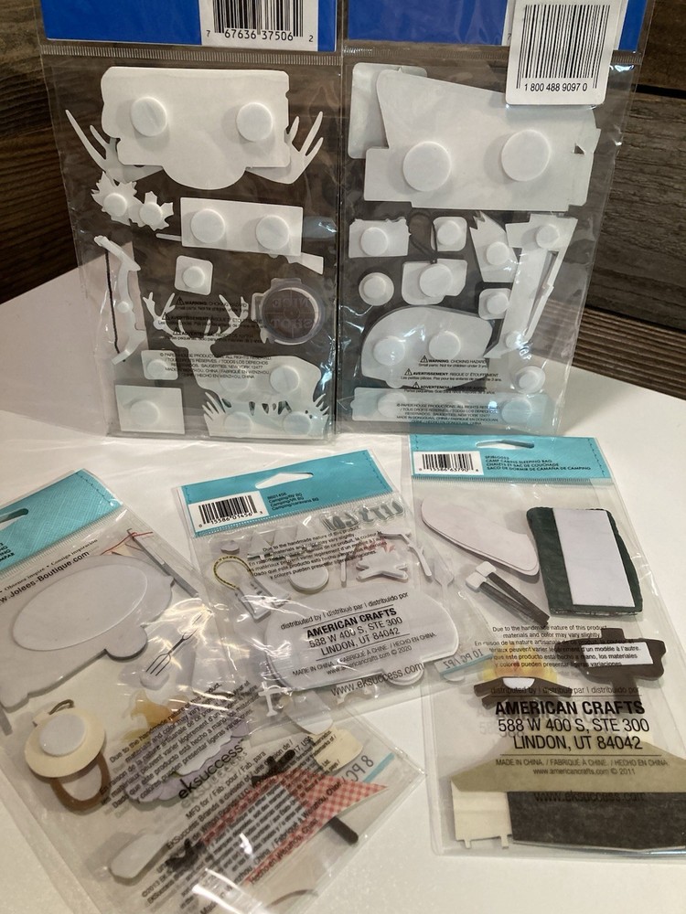 5 Craft Sticker Outdoors Camping Hunting Sets
