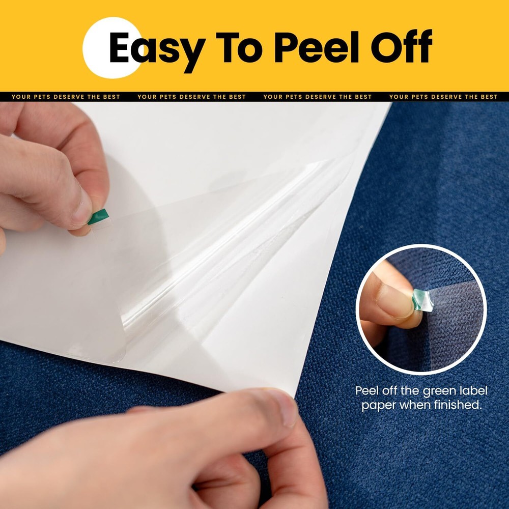 Cat Scratch Furniture Protector-10 Pack Adhesive Couch Protector from Cat Claws