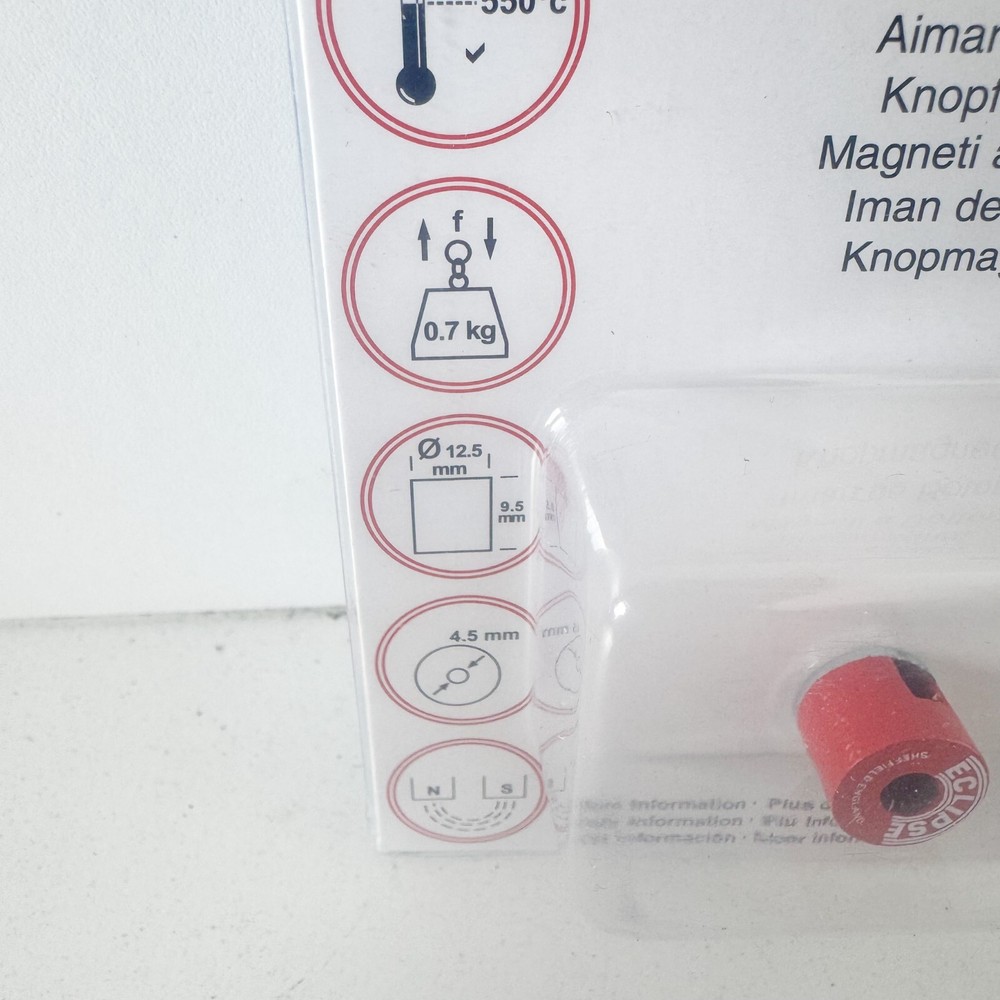 Eclipse 821 BUTTON MAGNET 12.5MM E821 ALNICO - E821 (G) EL04