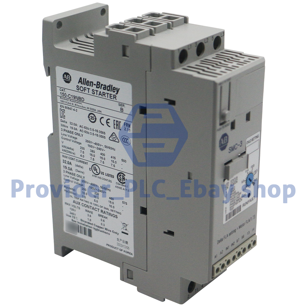 Allen Bradley Factory Sealed 150-C19NBD SMC-3 19A Smart Motor Controller