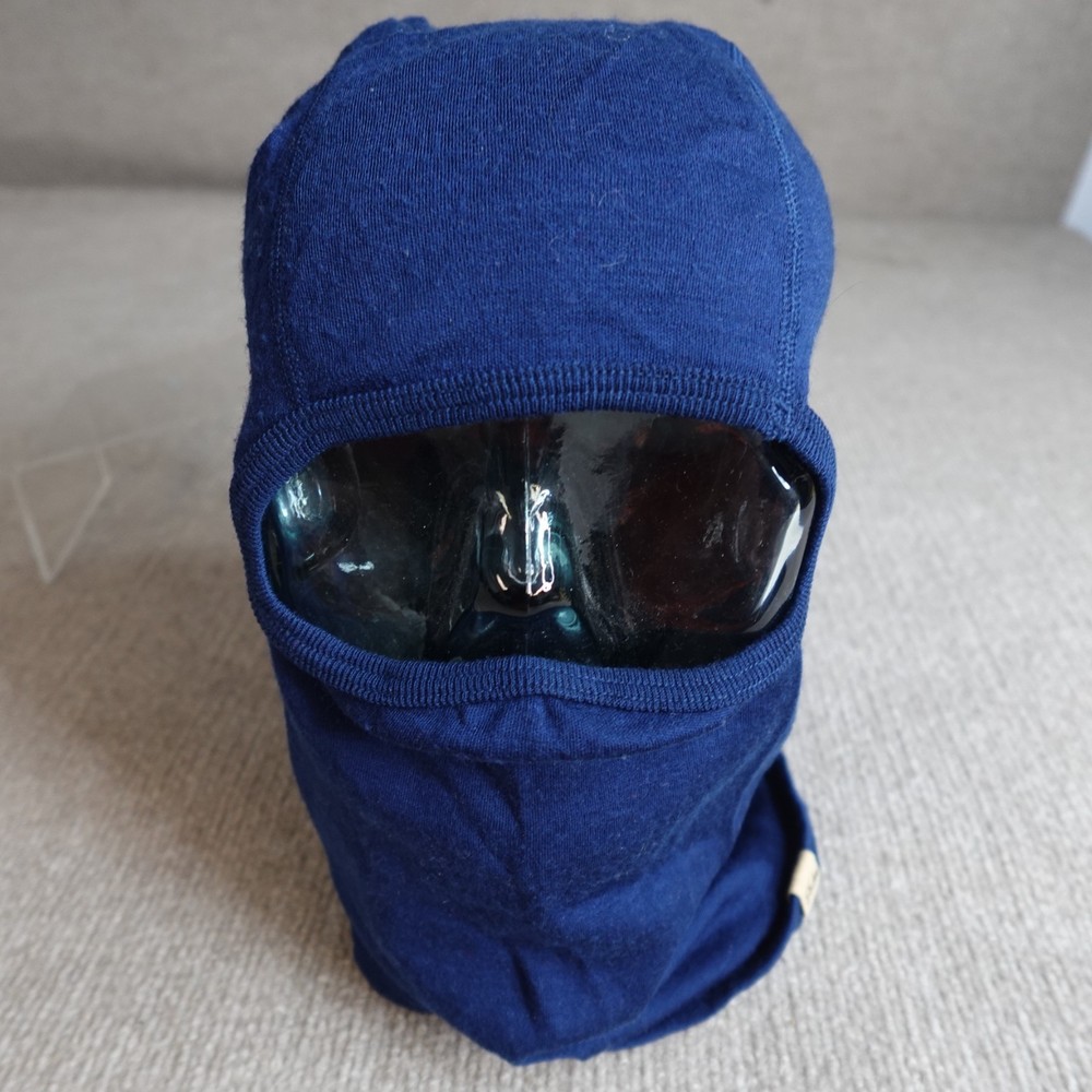 Minus 33 Balaclava Blue Solid 100% Merino Wool