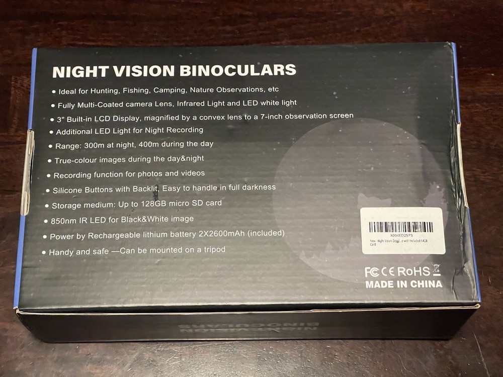 NEW Night Vision Binoculars 8X Digital Zoom 984ft Range