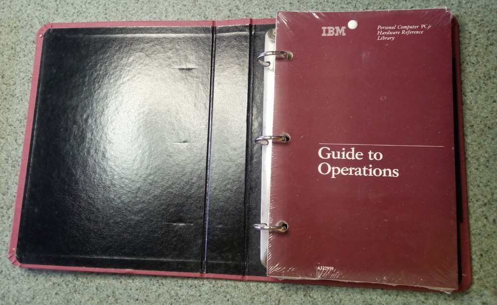 IBM PCjr Hardware Reference Library Guide to Operations 1983 First Edition. LOOK