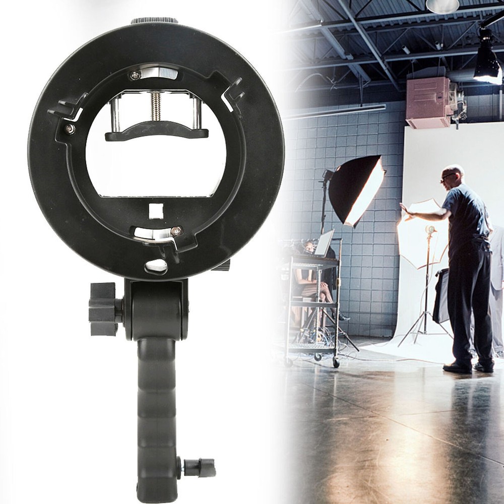 Handheld Hand Grip S Shape Bracket Accessory for Bowens Mount Camera Top