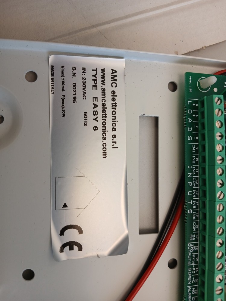 AMC EASY 6 ANTI-THEFT CONTROL PANEL