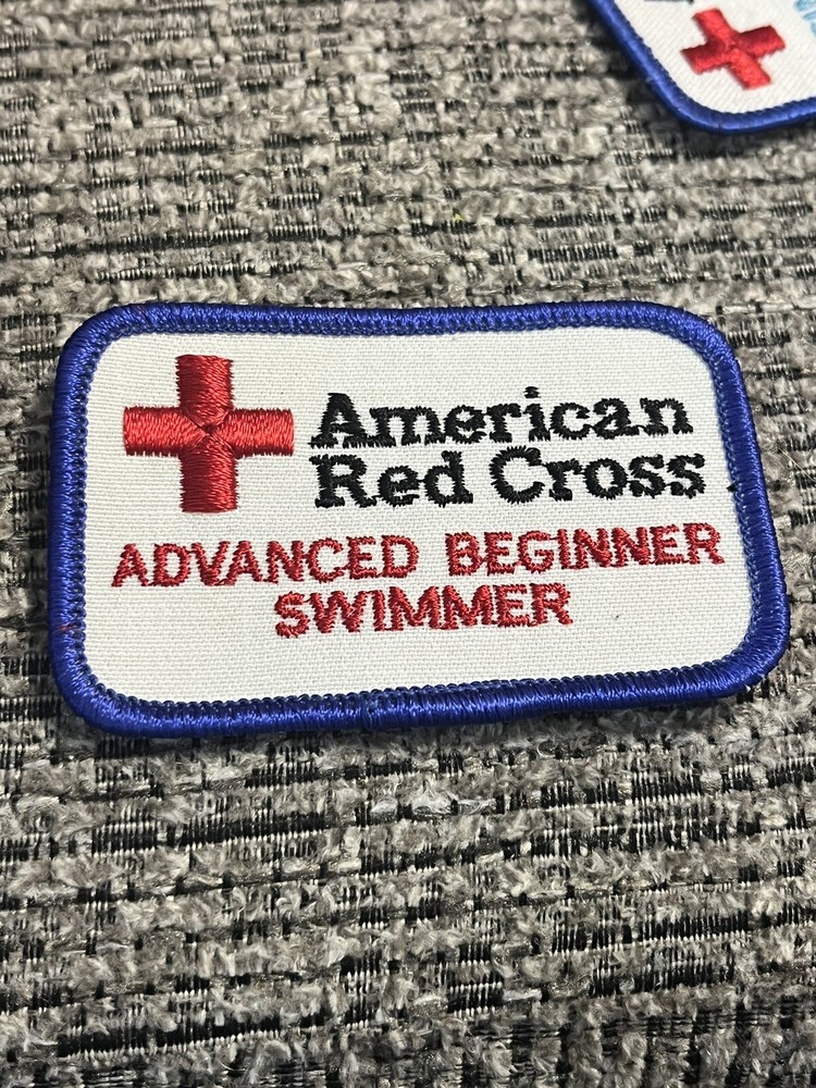 Vintage 80’s Advanced Beginner Swimmer American Red Cross ARC 2" Patch