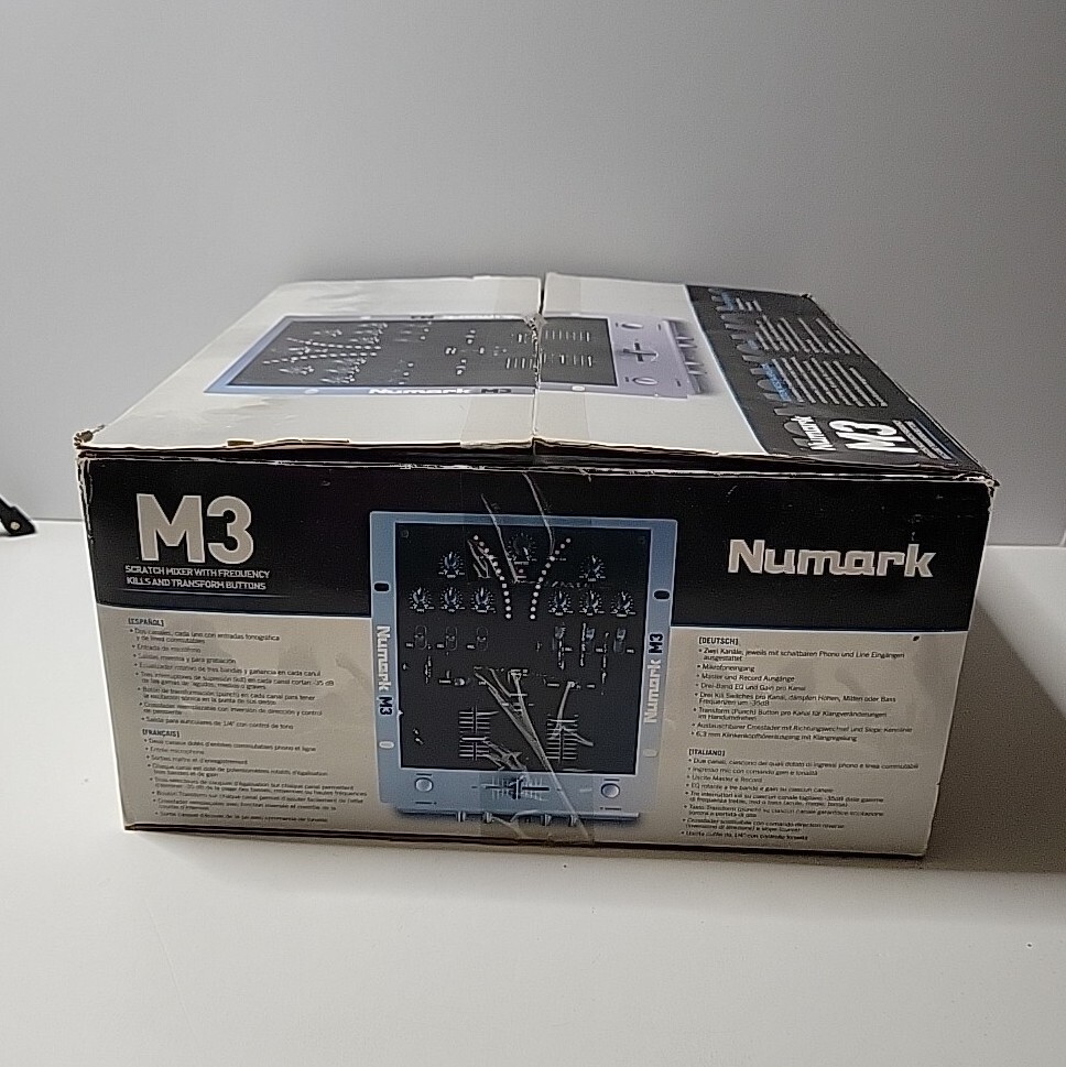 Numark M3 Tabletop 2 Channel Scratch DJ Mixer No Cord Untested