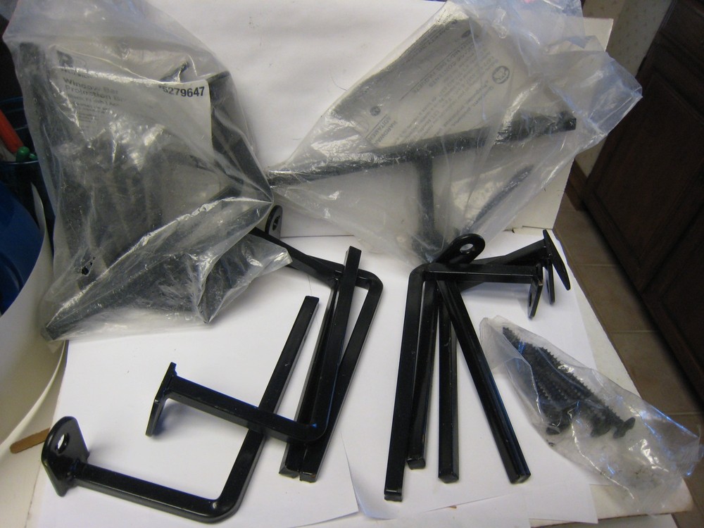 14 pieces 3" Black Projection Brackets  For Window  Security Bars MIXED Lot