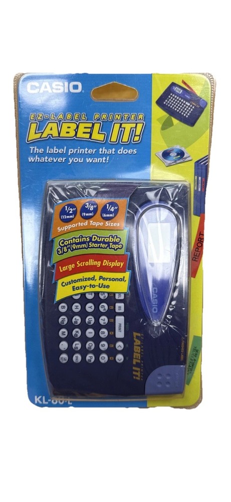 Casio KL-60L Label Maker Thermal Printer New In Box Sealed
