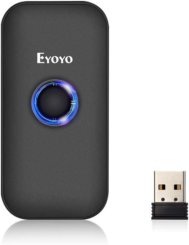 Rechargeable Mini Barcode Scanner - 3-in-1 Bluetooth, USB & 2.4G Connectivity!