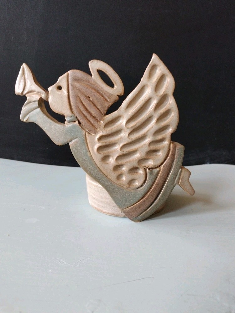 Handmade Ceramic Angel Candle Holder