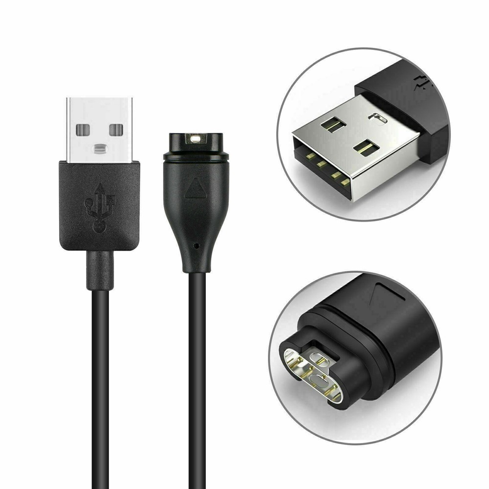 USB Charging Cable Charger Dock Sync Data For Garmin quatix 5 Sapphire