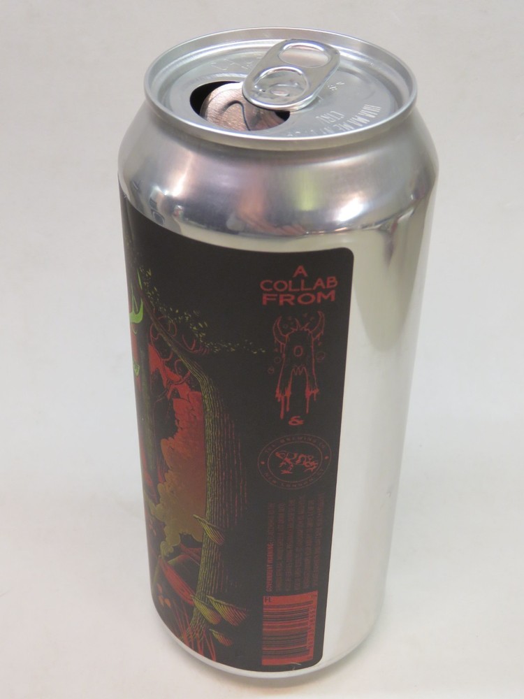 Craft Beer Empty Can ~ ABOMINATION Brewing Toxic Earth Double IPA with Matcha