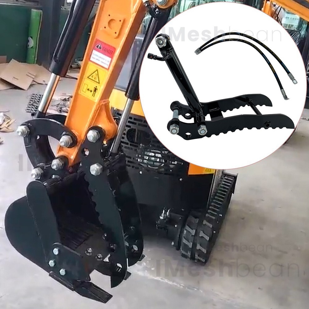 Hydraulic Thumb Clip For Mini Excavators Small Digger Pick Up Irregular Objects