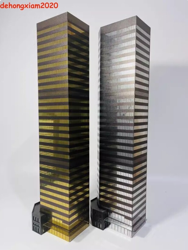 1/150 Building Model Office Building Scene Architecture Assembled Skyscraper