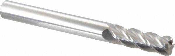 Accupro 5/8" Diam 4 Flute Single End Solid Carbide 1/8" Corner Radius End Mil...