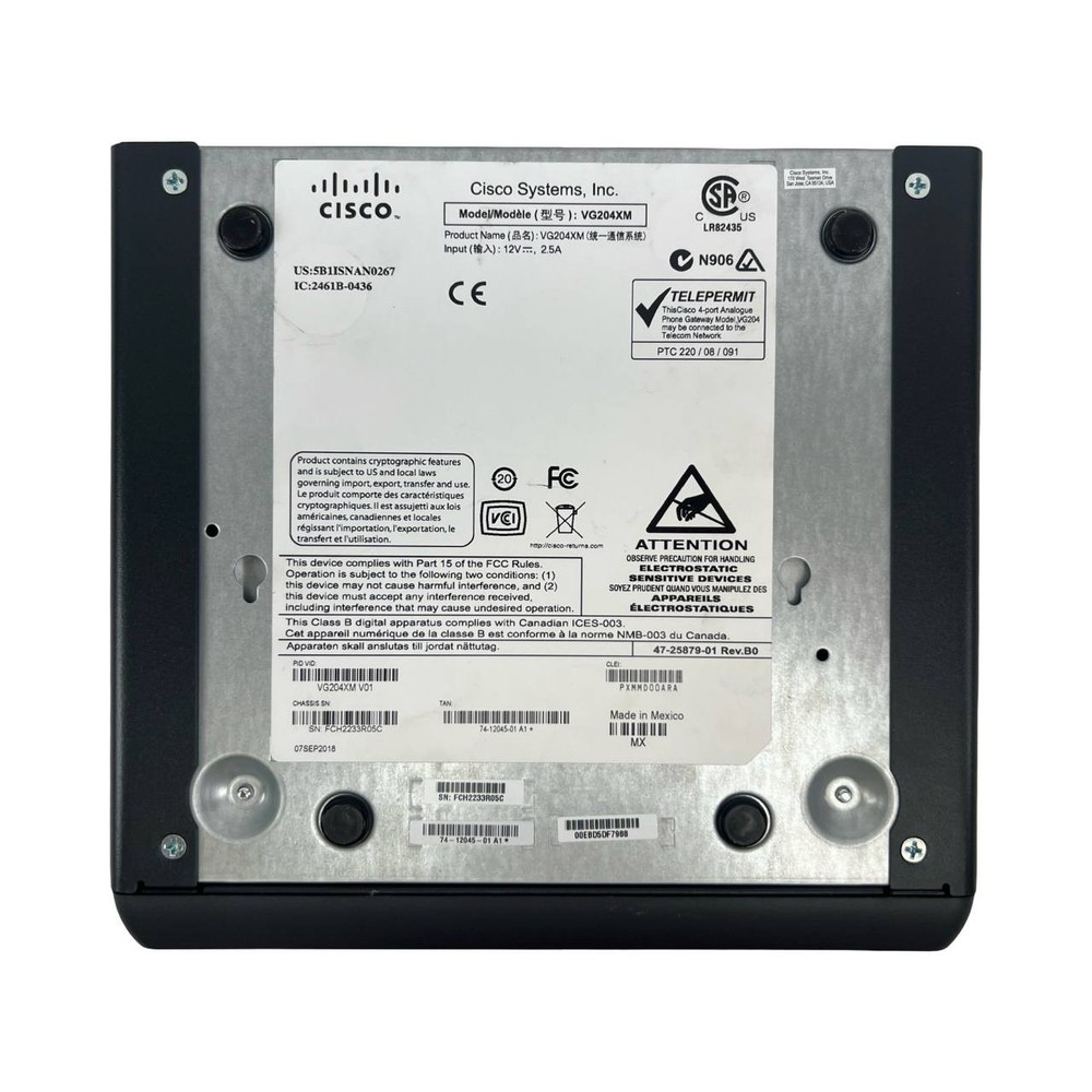 Cisco VG204XM Analog Voice Gateway