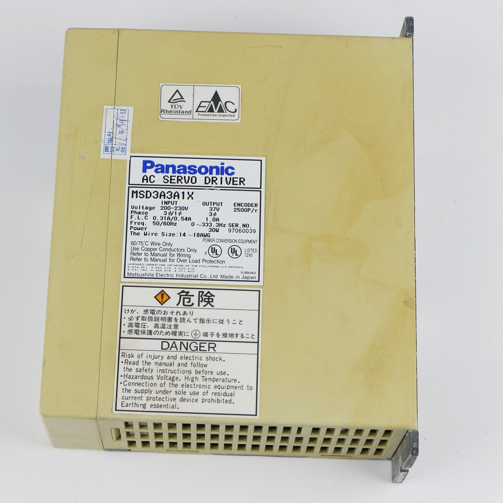 USED Panasonic MSD3A3A1X AC Servo Driver