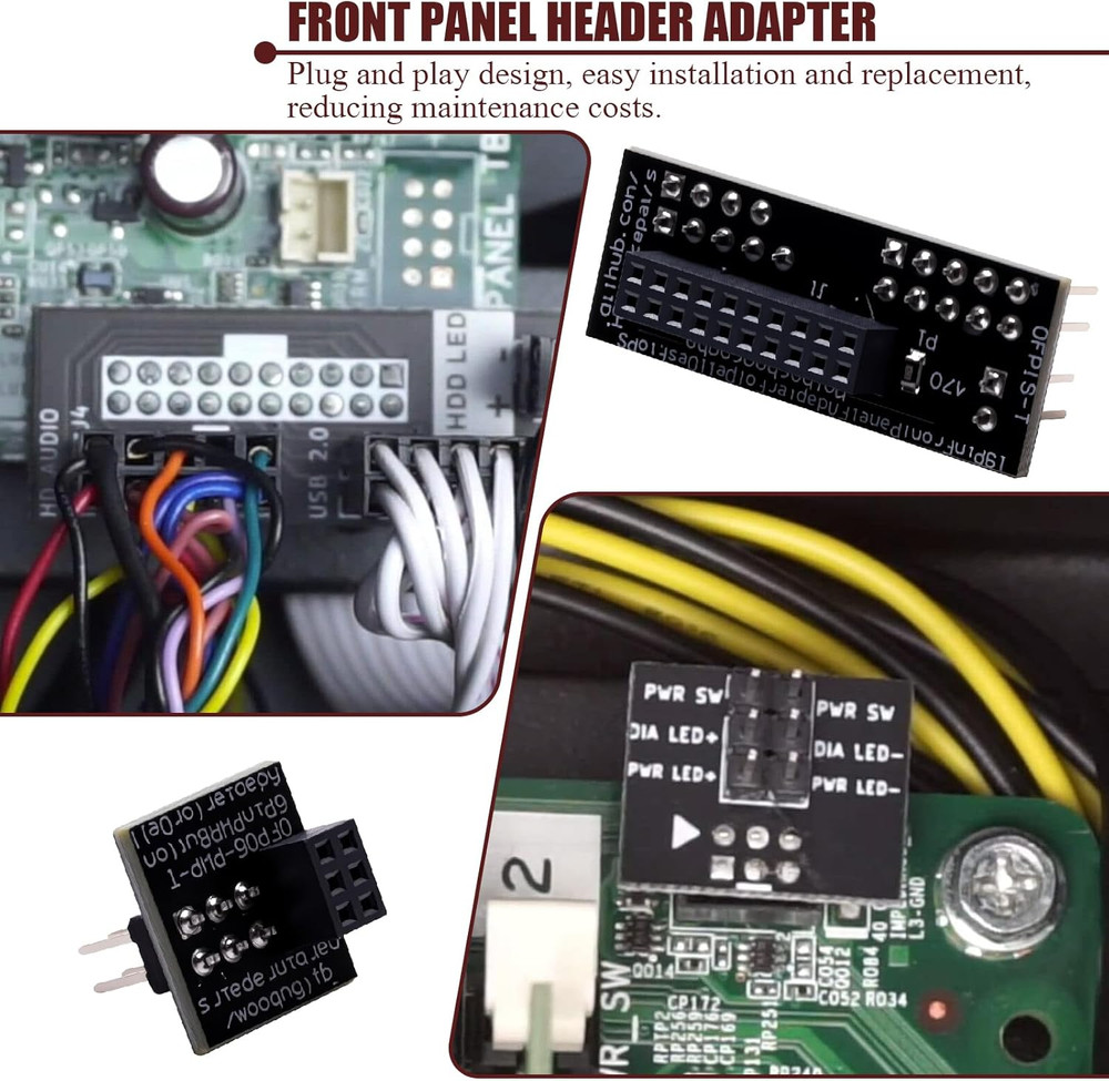Front Panel Header Adapter Compatible with Dell Optiplex 7010 9010 7020 9020 Pre