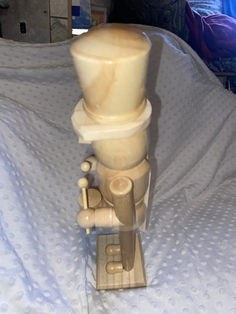 14.5" Natural Wood Drummer Nutcracker