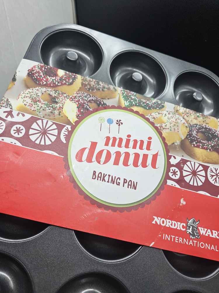Nordic Ware 12 Mini Donuts Baking Pan Dozen