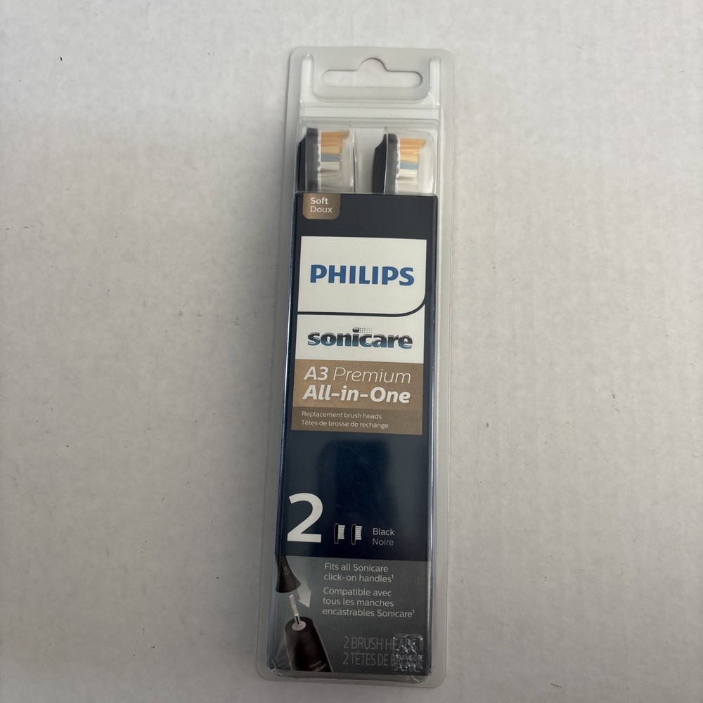Philips Sonicare A3 Premium 2 Pack Replacement Heads New Sealed