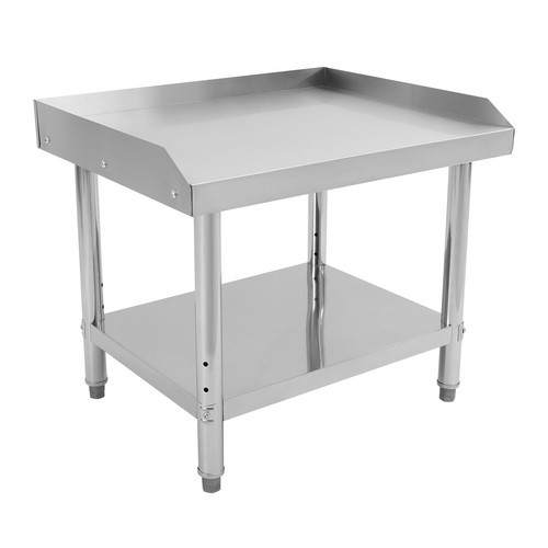 Commercial Work Table Adjustable Work Bench Kitchen Stainless Steel Prep Table