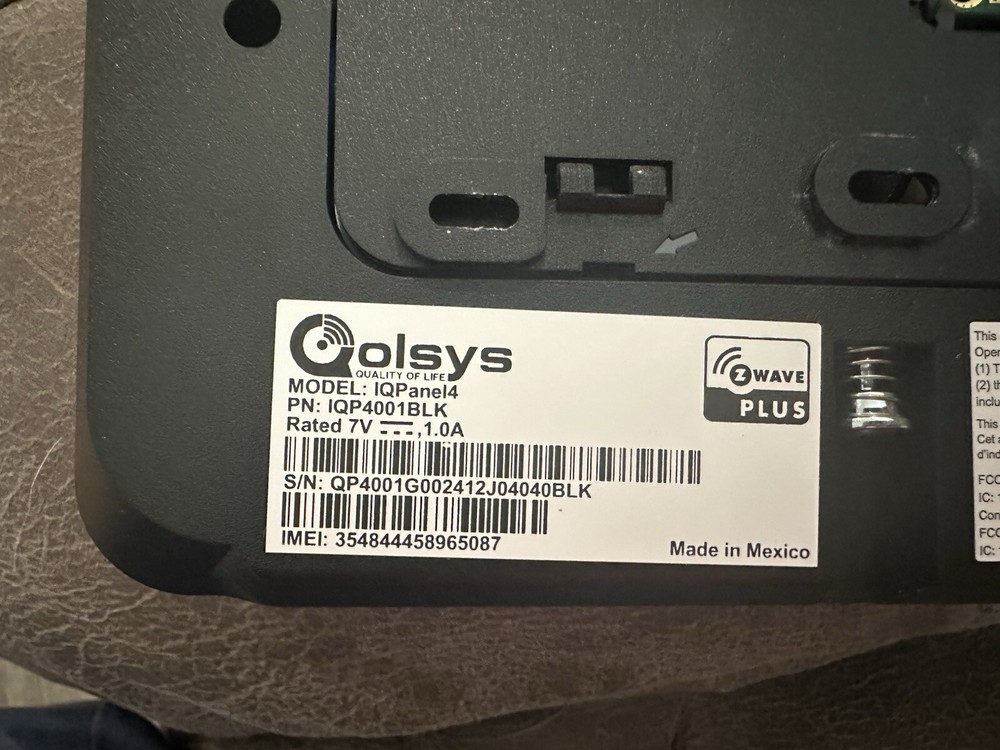 Alarm.com Security system equipment. All installed by ADT.