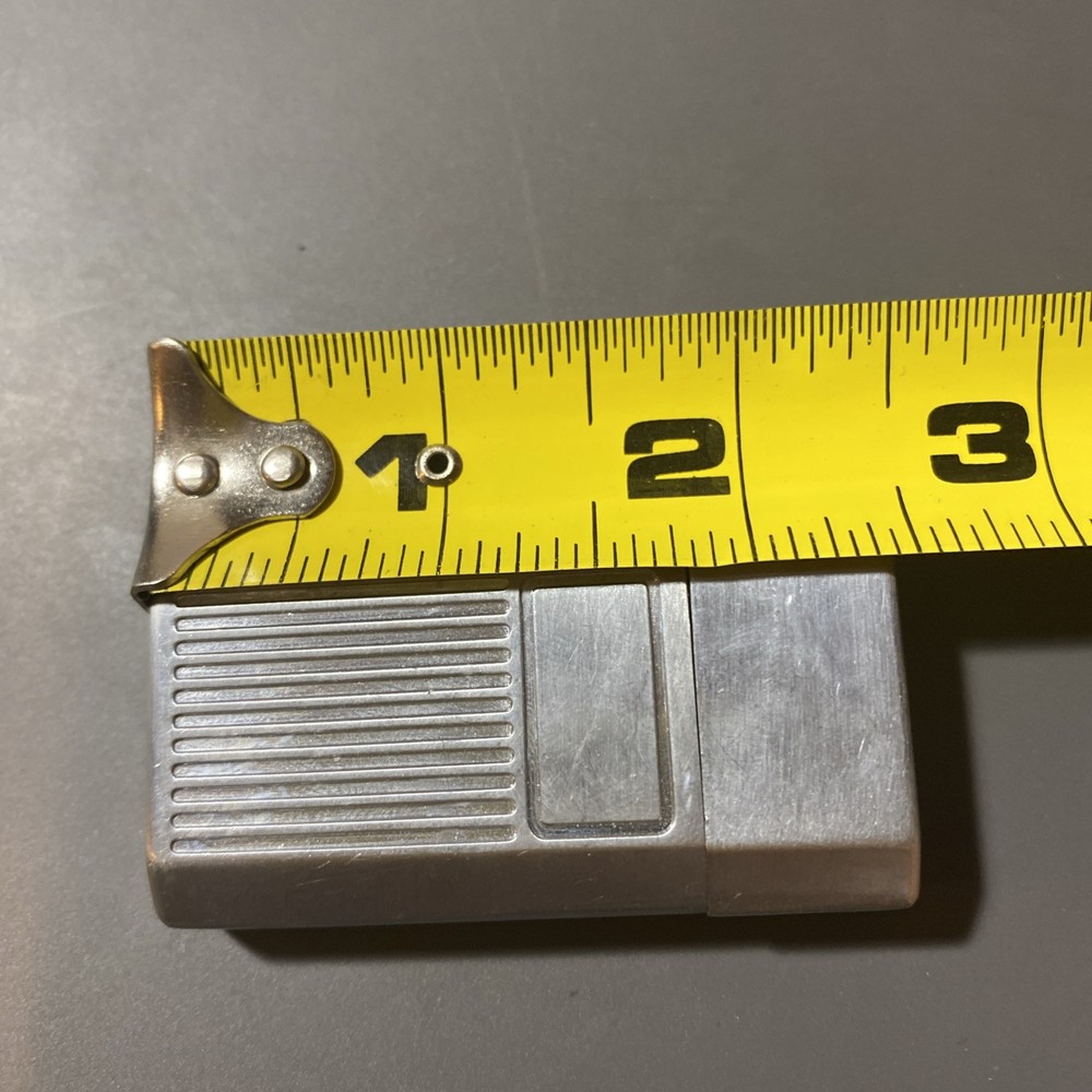 Ronson Jetlite Vintage Chrome Torch Lighter Shield Design As-Is Untested